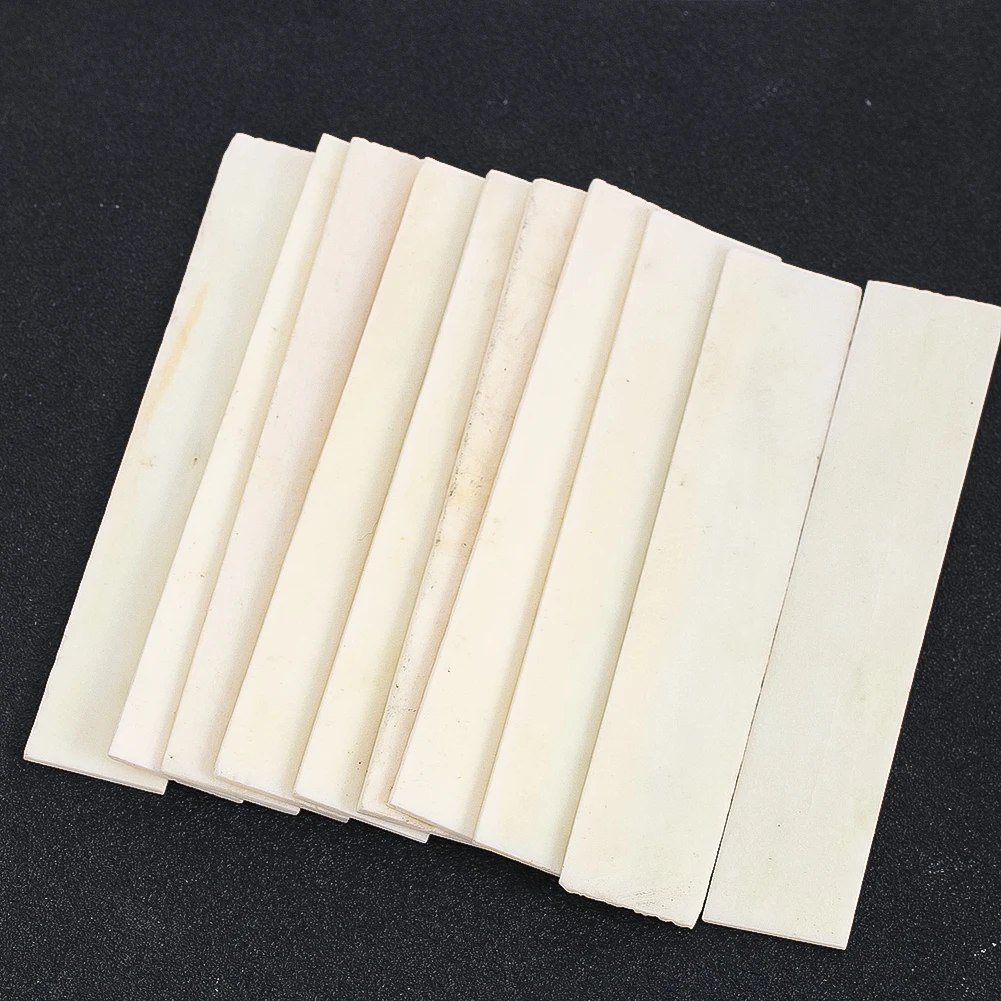 1PC Bovine Bone DIY Knife Handle Material Patch Beef Bone Spacer Musical Instrument Accessories DIY Carving Inlaying Supplies