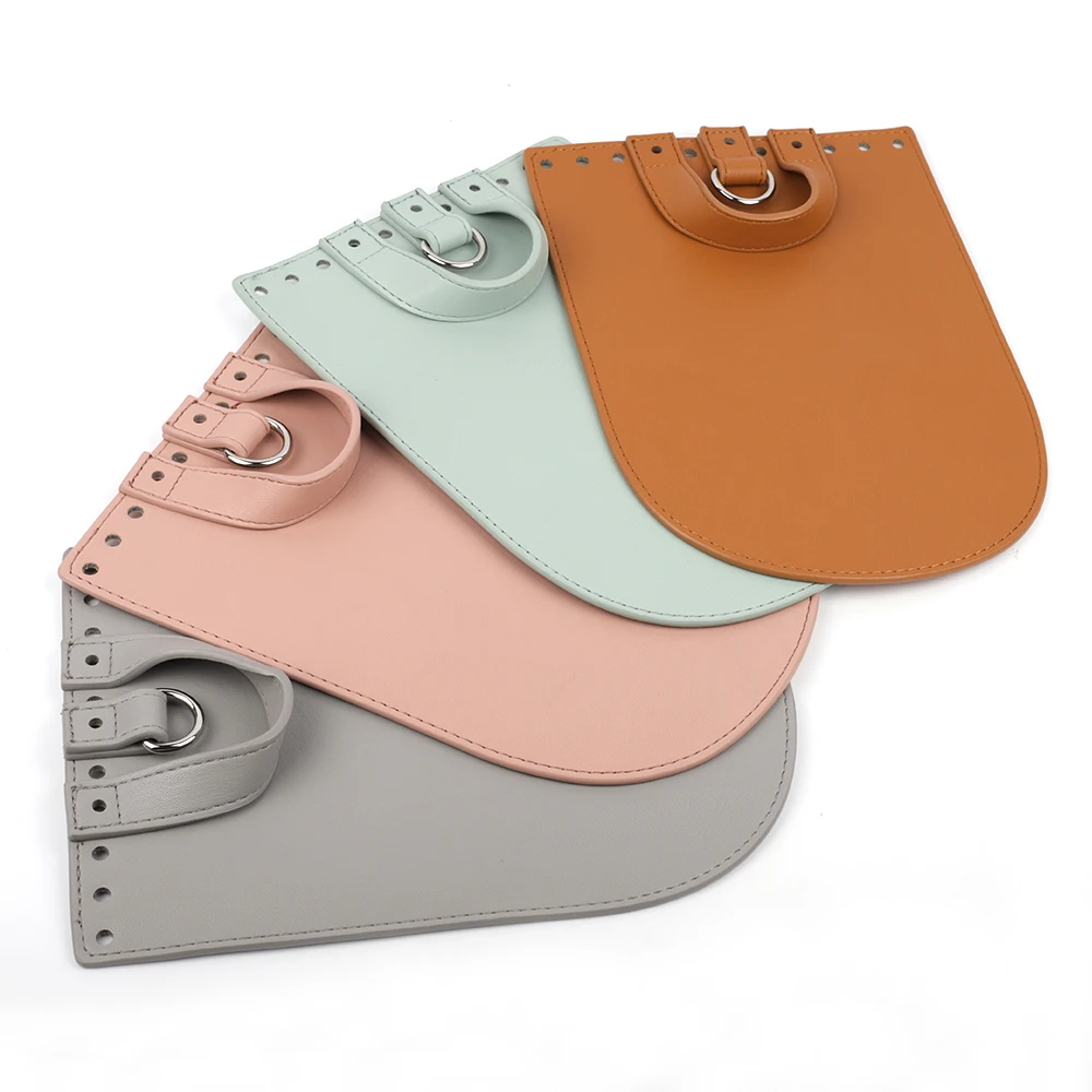 1set zaino fatto a mano fai da te accessori per borse a tracolla da donna borsa in pelle con cinturino inferiore con Hardware per borsa all\'uncinetto