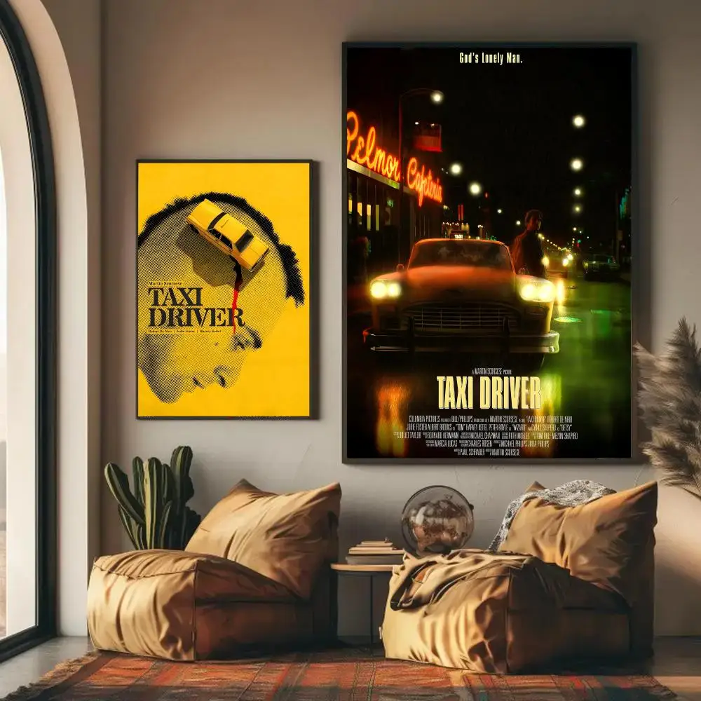 Taxi Driver Poster HD Wall Art Decal Self-Adhesive Aesthetic Decor For Home Living Bedroom Bar Aesthetic