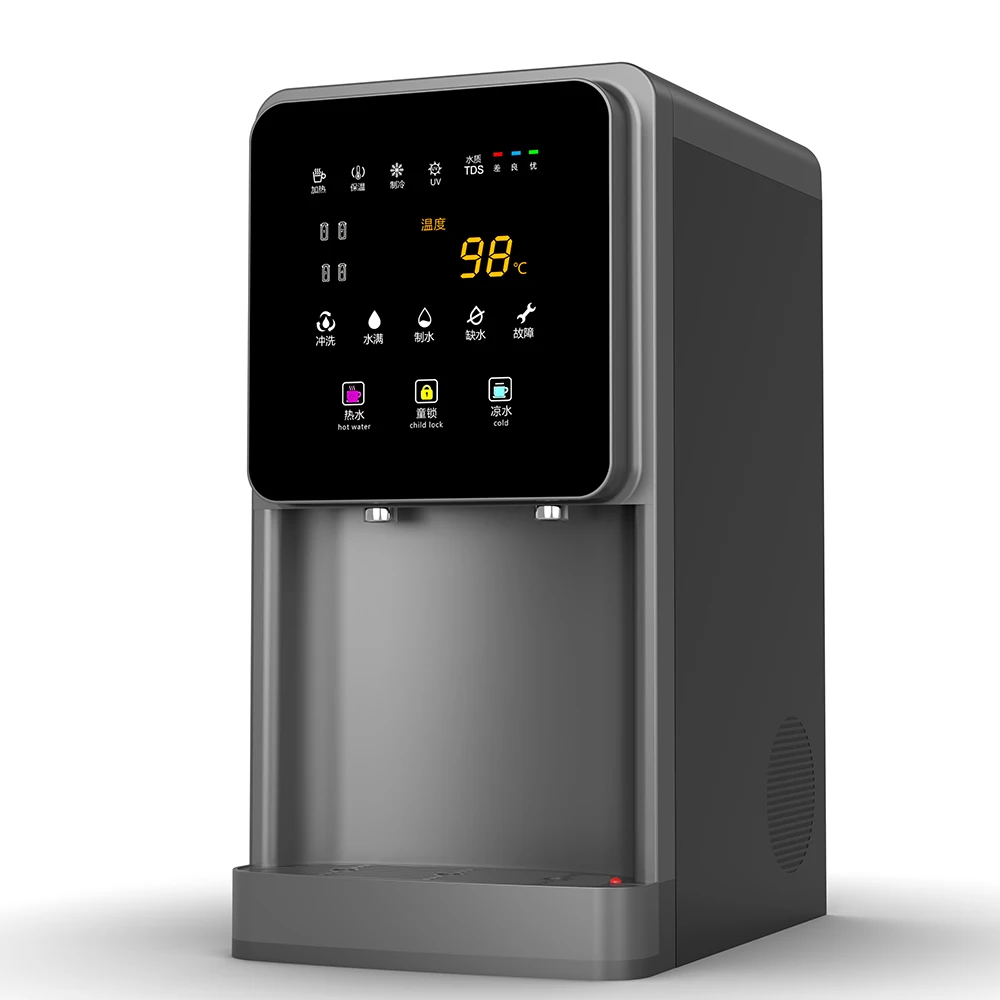 Electric Desktop Hot & Cold RO Water Smart Dispenser with Compression Refrigeration for Household & Hotel Use