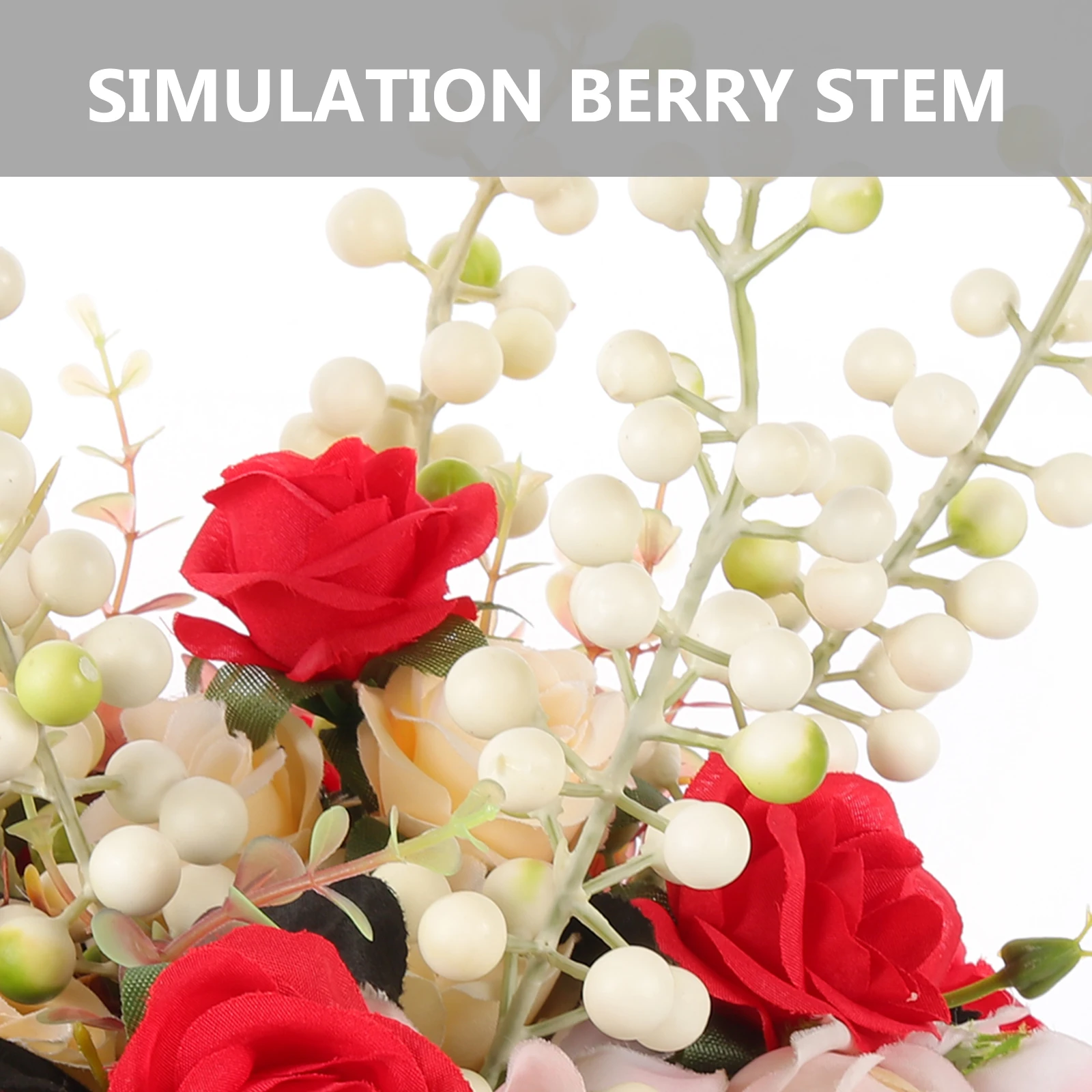 

15Pcs Artificial Berry Stems Delicate Home Decors Wedding Bouquet Adornment Christmas Tree Picks Simulation Ornaments