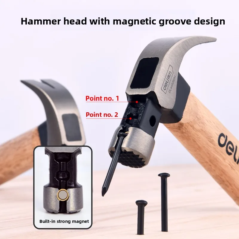 

1 шт., 10 унций, мини-молотки с деревянной ручкой, многофункциональные деревообрабатывающие портативные маленькие железные молотки, бытовой инструмент для ремонта, молоток для ногтей