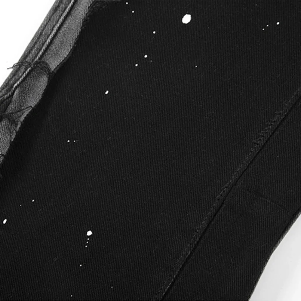 Spring Pants Pants Streetwear Summer Autumn Brand New Slight Stretch Speckled Ink Color Speckled Ink Color Match