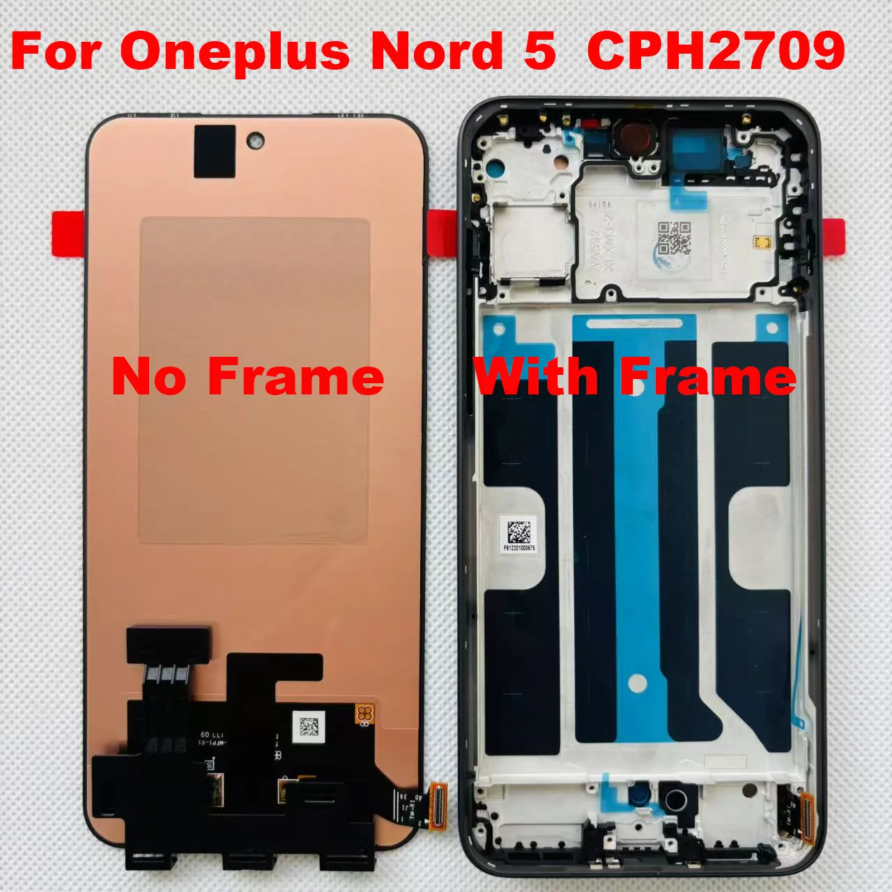 6.74 "AMOLED 120HZ 원본 Oneplus Nord 4 LCD Nord 5 CPH2709 디스플레이 터치 스크린 디지타이저 CPH2663 CPH266…