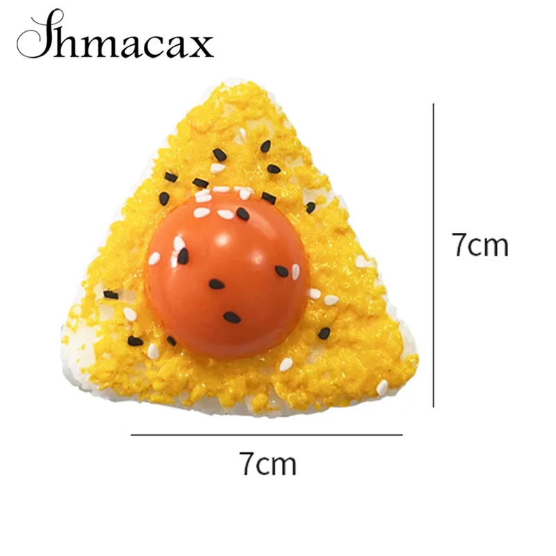 Simulation Egg Yolk Rice Balls Mochi Pinching Toy Squishy Toy Stress Release Toy Slow Rebound Decompression Toys Adult Kid Gifts