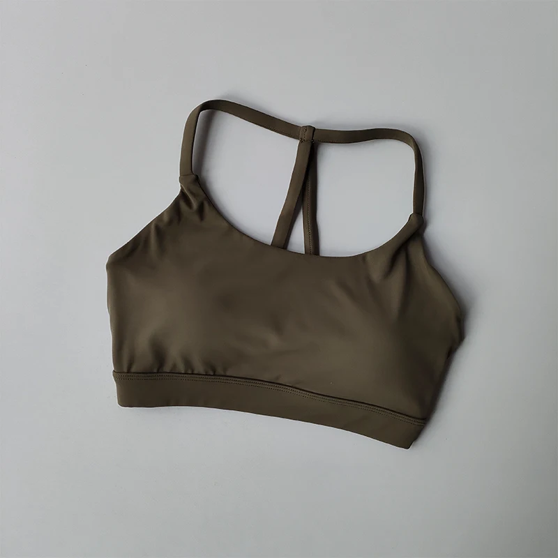 Nude Gathering Sport-BH für Damen, sexy Rücken, stoßfest, Fitness-BH, schnelltrocknend, für Pilates, Training, Sport, Laufen, Yoga, Tanktop – Detail 8
