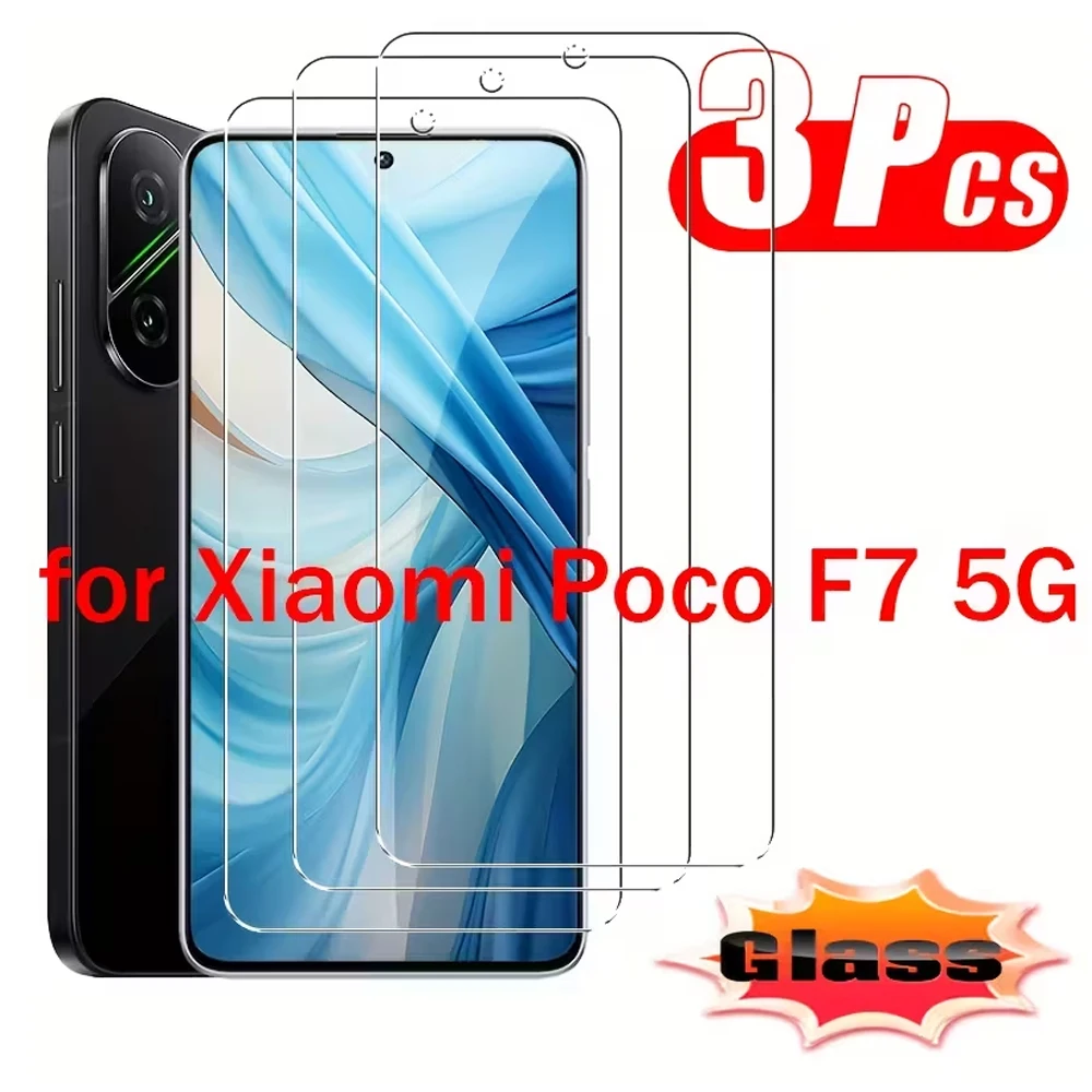 

1-3pcs HD Fingerprint Unlock Screen Protector For poco f7 Ultra For poco f7 Pro For Xiaomi Poco F7 Tempered Glass Film
