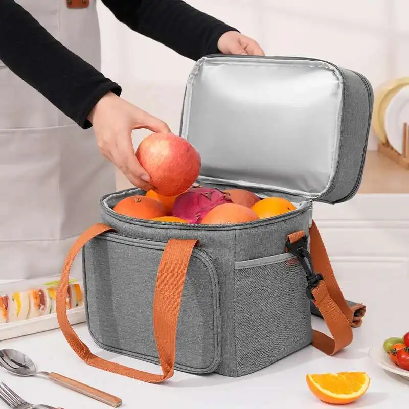 Shoulder Picnic Box Leak Proof Insulated Food Thermo Backpack Double Layers Cooler Bag Lunch Bags Outdoor Camping Refrigerator