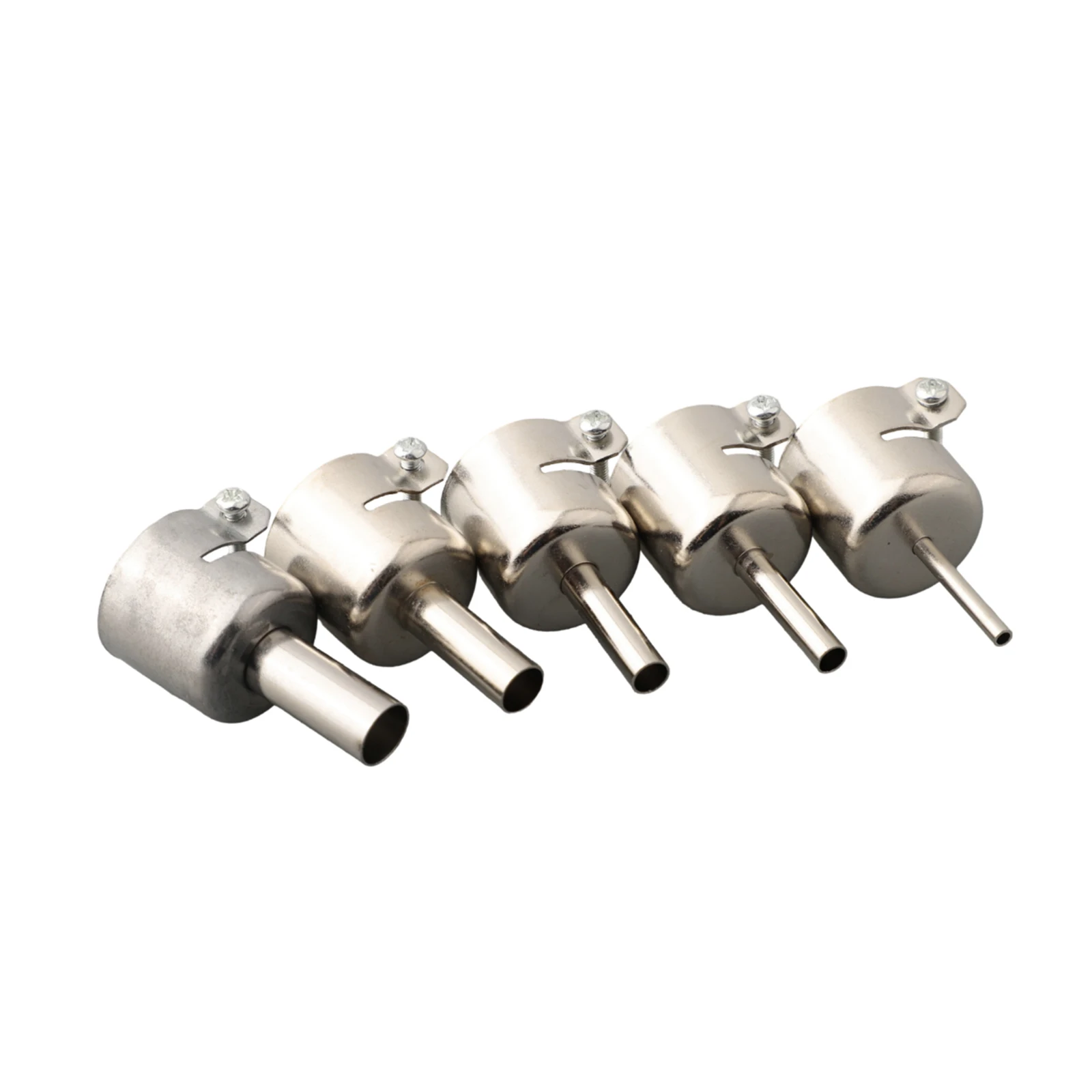 

Air Stations Welding Nozzle 5pcs Silver Stainless Steel Aoyue 906 968 850 6028 850 852D Series Oldering Station