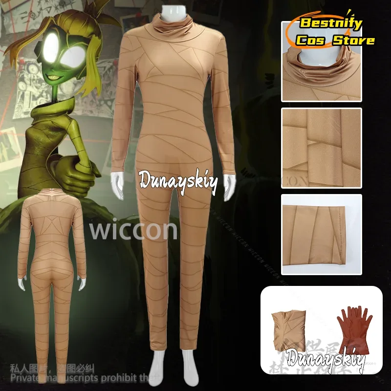 

КосплейThe Gaslig Otra Districtt Аниме Mel Косплей Костюм Сексуальная Мумия Бандажи Комбинезон Боди Джирай Ки Девушки Хэллоуин Cos Cus