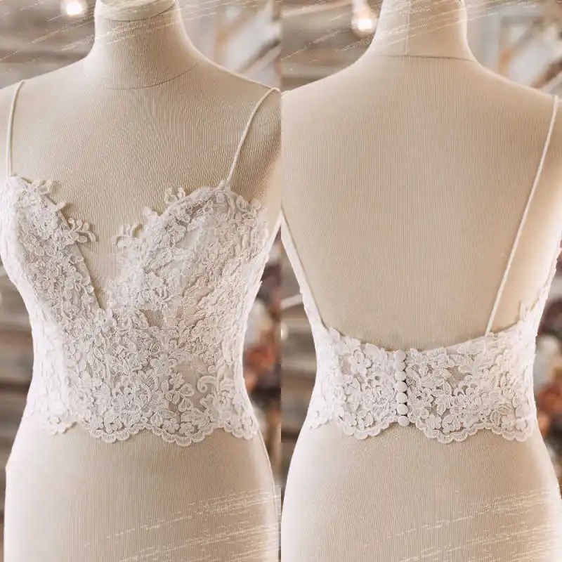 

Изысканный прозрачный кружевной свадебный укороченный жакет с цветочным узором, на бретельках, с фестончатым краем, свадебные аксессуары для невесты, Capa Novia, на заказ