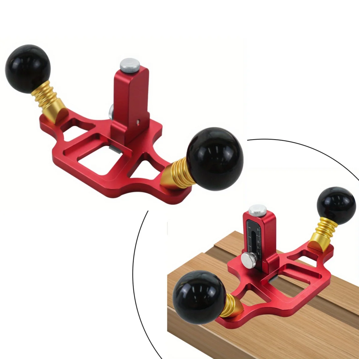 Professional Router Plane with Adjustment Knob - Woodworking Handheld Bottom Cleaning Manual Slotting Edge Trimming Flat Planer