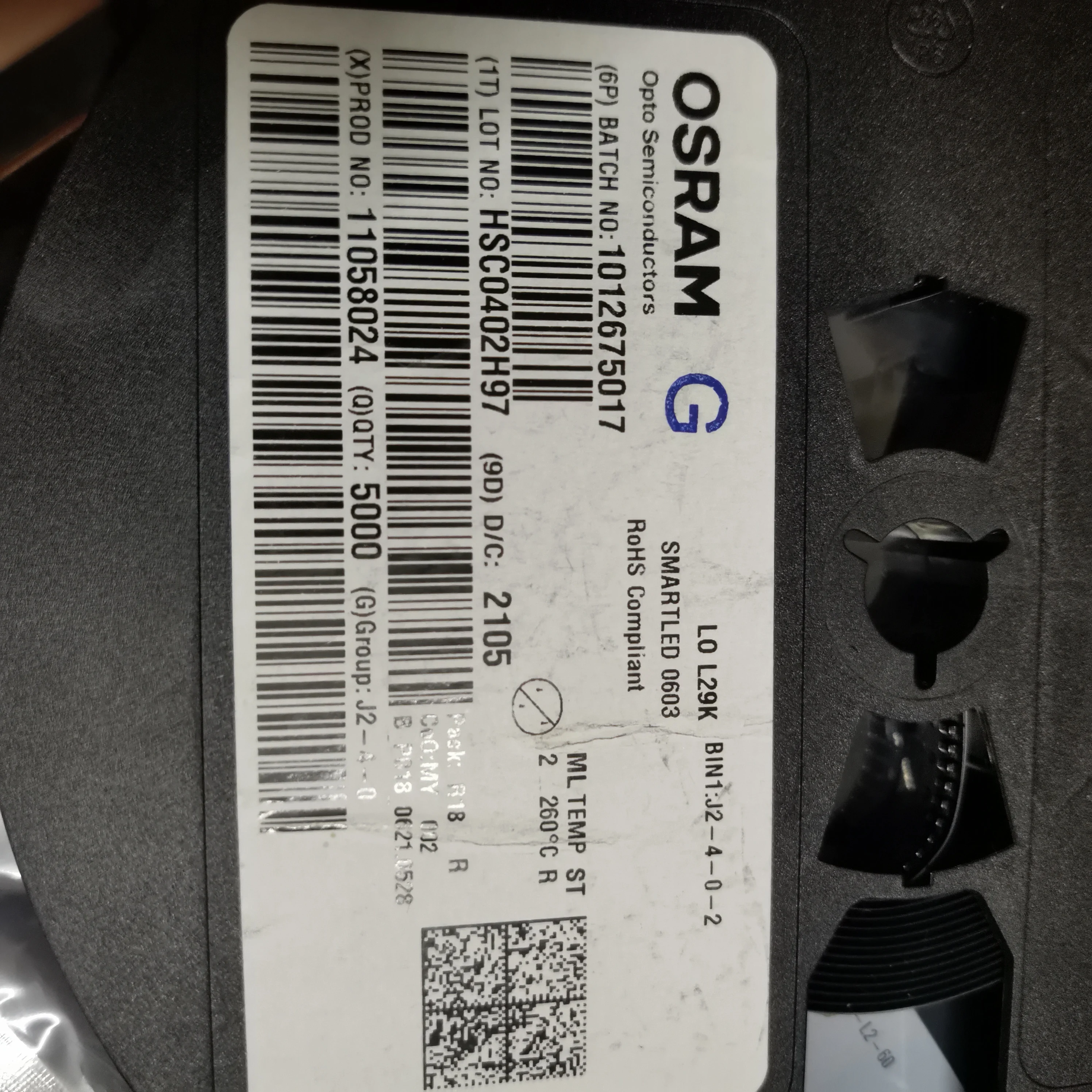 50 PCS/LO L29K-J2L1-24-Z 0603 Laranja 160 Ângulo, LED de baixa potência 2mA