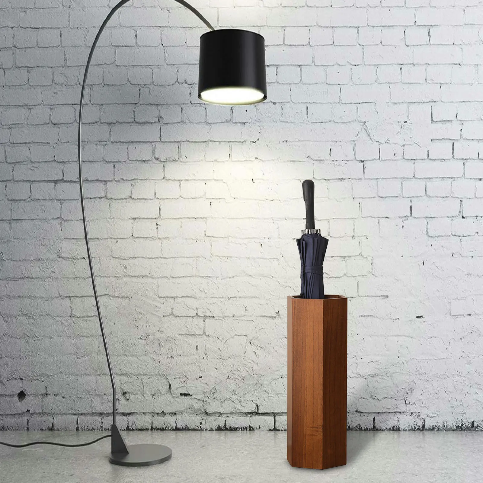 

Wood Umbrella Organizer Stable Storage Stand Entryway Holder for Household Office Space Saving Umbrella Rack Suitable for Long