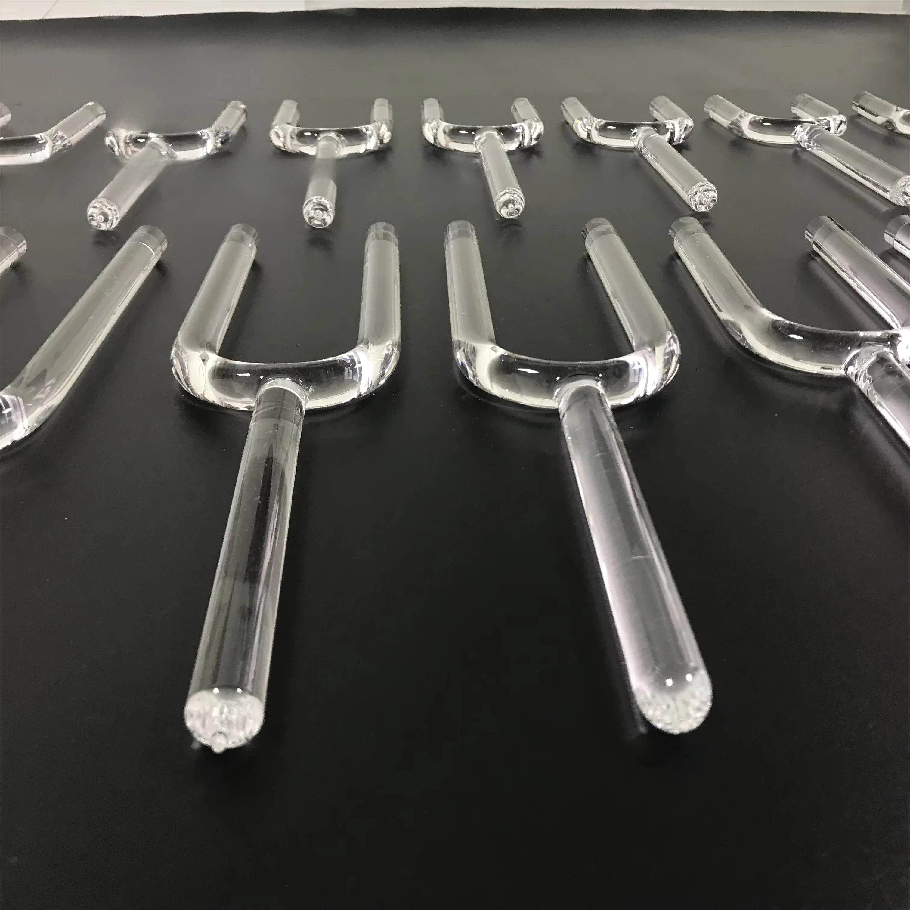 High Quality Quartz Crystal Tuning Forks Healing Clear Crystal Singing Tuning Forks