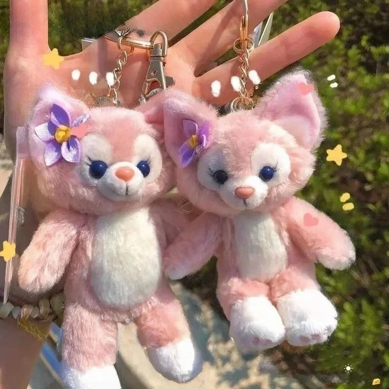 

Disney Kawaii Linabell Fox Doll Pendant Cartoon Doll Keychain Duffy Friend Pendant School Bag Accessories Creative Toys For Girl