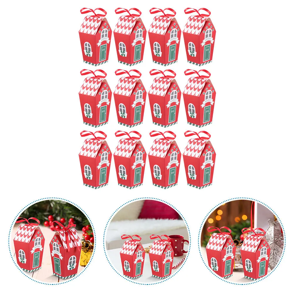

20 Pcs Christmas Goodie Bag Xmas Gift Decor Party Candy Holder Supply Chocolate Case