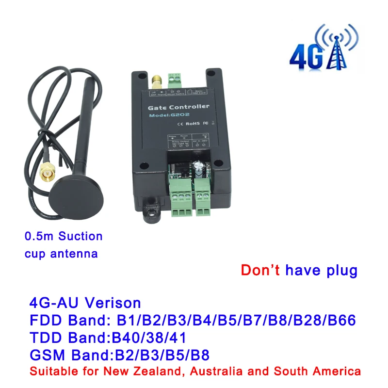 Ouvre-porte à commande à distance GSM 4G SMS G202, interrupteur simple relais marche/arrêt pour ouvr