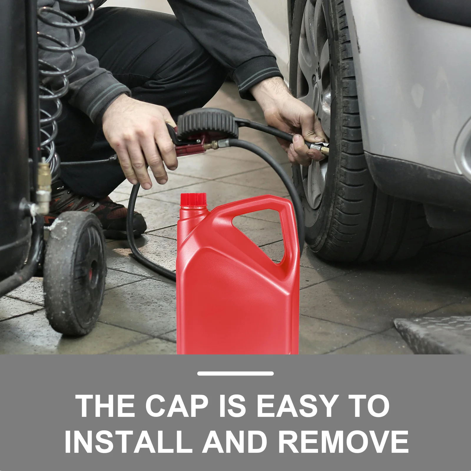 

2Pcs Gas Can Lids Coarse Thread Caps for Gallon Cans Reliable Leak Proof Gas Can Replacement Parts Coarse Thread Caps