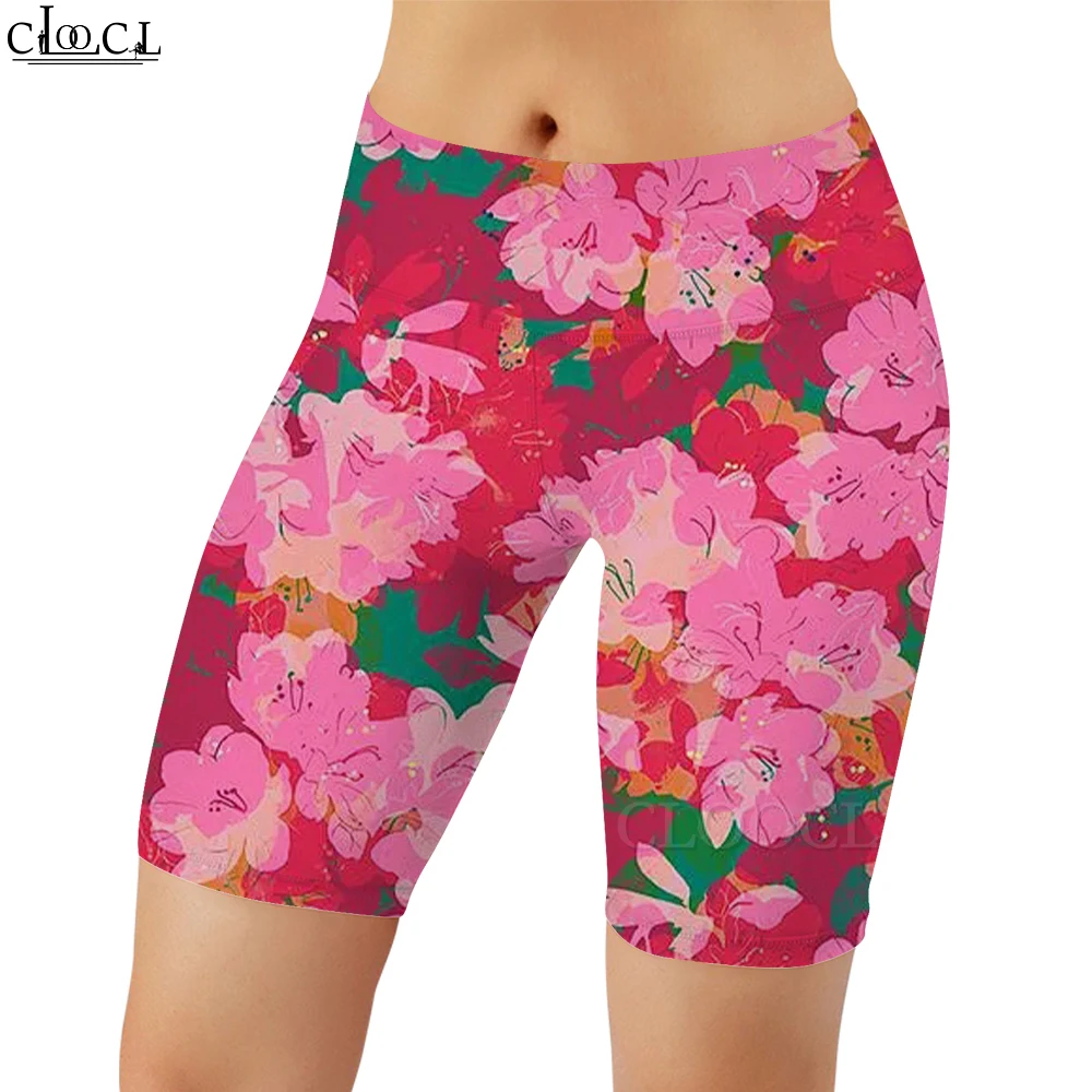 CLOOCL Moda Allenamento Donna Legging Blu Rosa Stampa Casual Donna Pantaloni sportivi da palestra sexy per donna