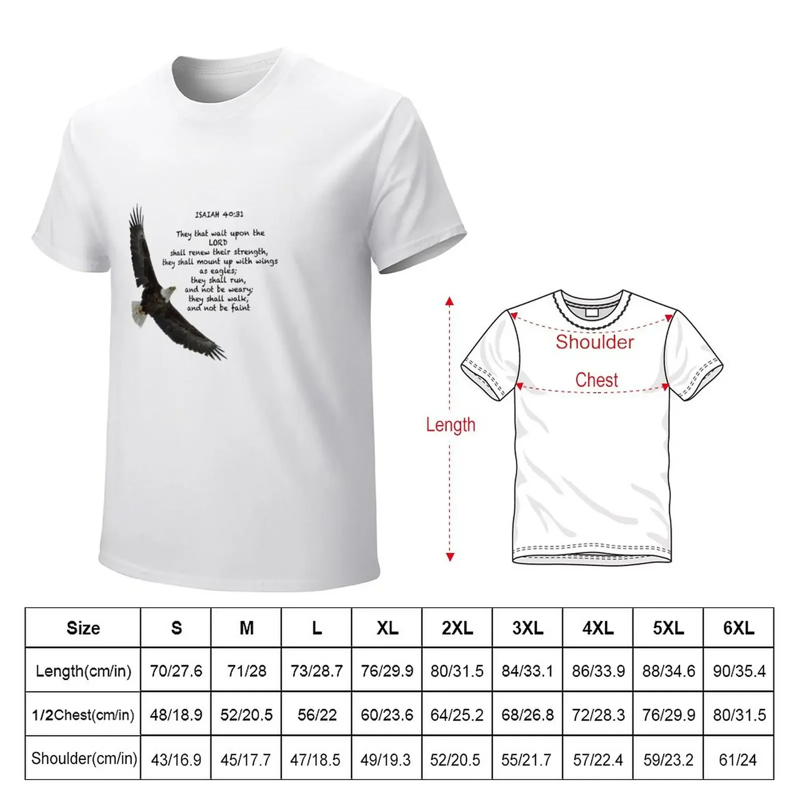 Isaiah 40:31 T-Shirt plain korean fashion boys animal print men t shirts