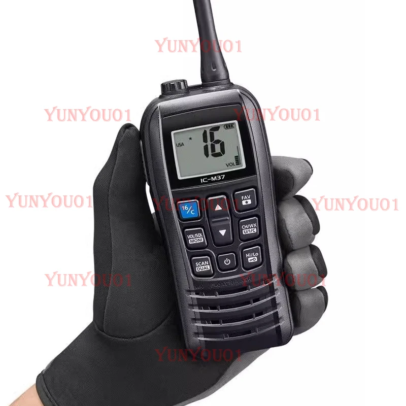 

IC-M37 Marine Radio Walkie Talkie IC M37 Maritime VHF Floating Transceiver Handheld Portable