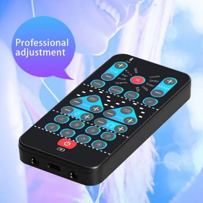 CABE-بطاقة صوت بلوتوث خارجية مع 5 أوضاع للمشهد، و8 مؤثرات صوتية، لهواتف Android، والهواتف، ومكبرات الصوت، والبث المباشر
