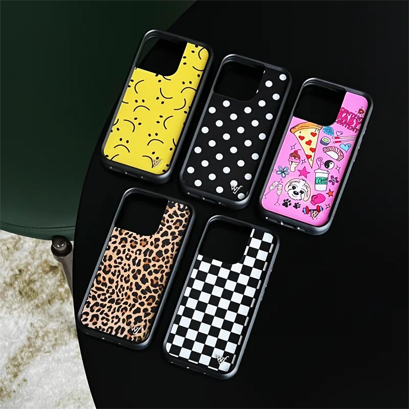 Роскошный чехол для телефона с леопардовым принтом для iPhone 16 Pro 14 15 13 Pro Max, задняя крышка, Забавные милые противоударные Чехлы для Apple 15 Pro 14Max