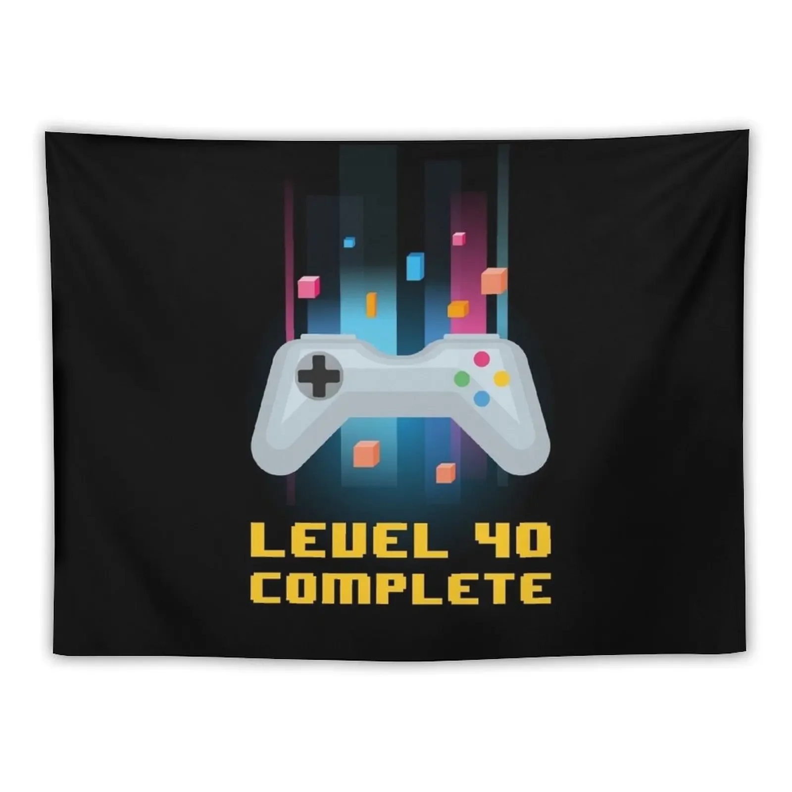 Level 40 Complete Fourtieth Birthday Gift Tapestry Bedrooms Decorations On The Wall Tapestry