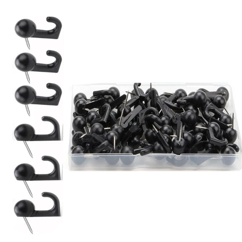 30/50 Pcs Push Pin Picture Hooks Decorative Thumb Tacks Picture Hanging Nails Bulletin Board Hooks for Hanging