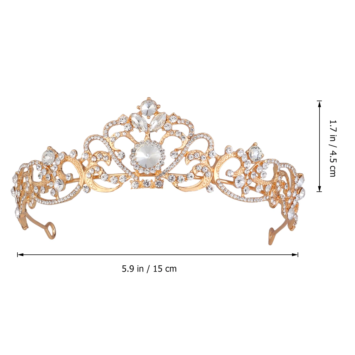 

Bridal Women Wedding Wedding Decor Crown Headwear Lightweight Durable Photo Memory Bride Crown Bride Headwear Style
