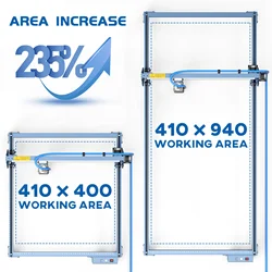 Sculpfun S9 Engraving Area Expansion Kit S30 Engraving Machine Y-axis Extension Kit Engraving Area To 940x410mm V-Slot Alum