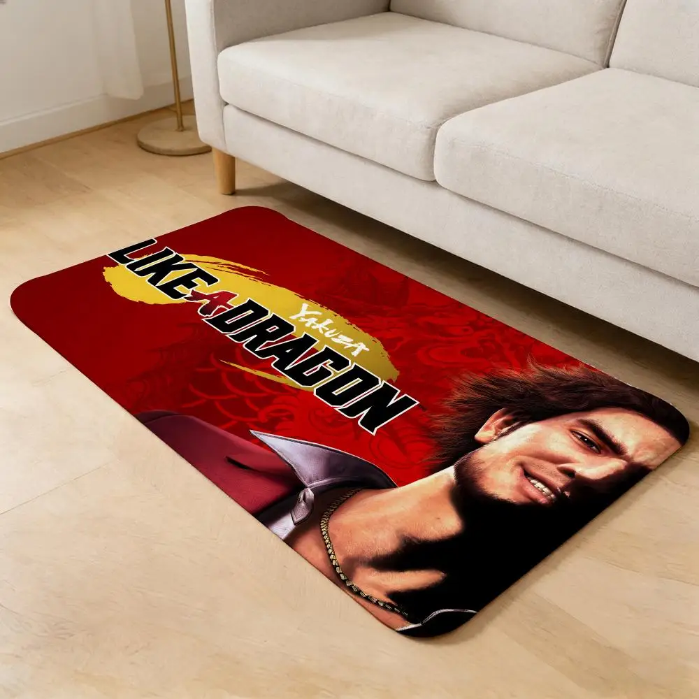 Game L-Like a-A D-Dragon Floor Mat Flannel Door Mat Non-Slip Absorbent Washable Indoor Home Rug