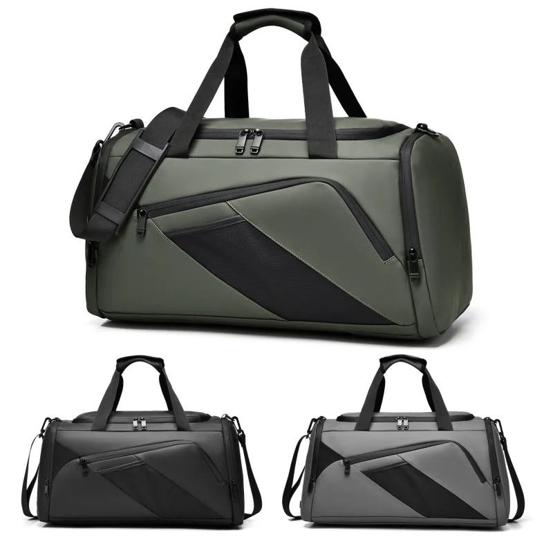 

New Business Men's Travel Handbag, Multi-functional Large-capacity Crossbody Bag, Dry and Wet Separation Lightweight Fitness Bag