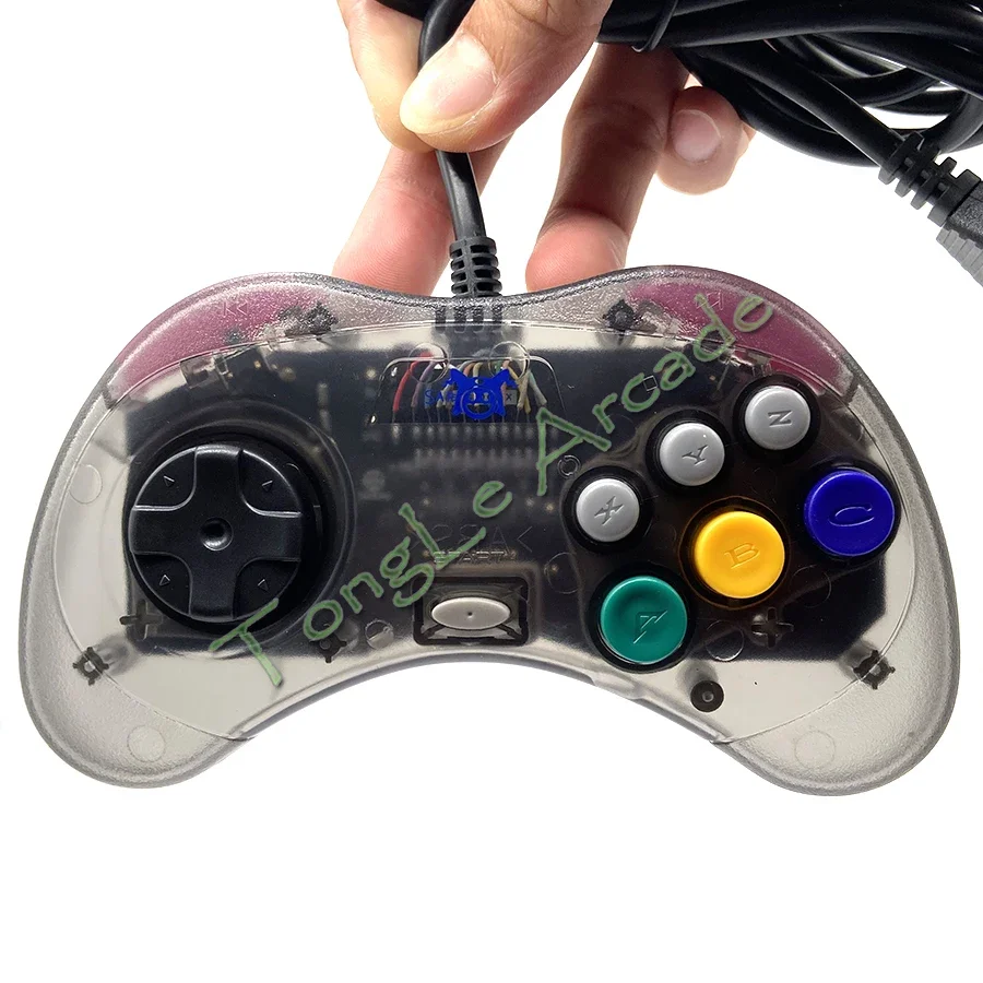 New DB15 Gamepad NOT Original, 15Pin Interface Clear Controller, for Arcade CBOX Superun MVS NEOGEO Game Accessory Joystick