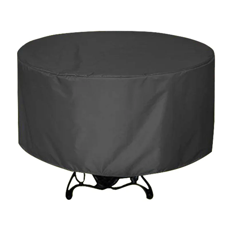 210D Heavy duty Waterproof Patio Furniture Cover Garden Rain Snow Outdoor courtyard round Cover for Sofa Table Chair Wind-Proof