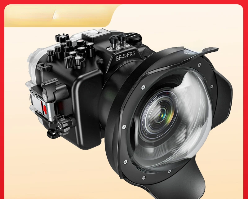 The waterproof case for the dive camera is suitable for the waterproof cover for underwater photography of  cameras