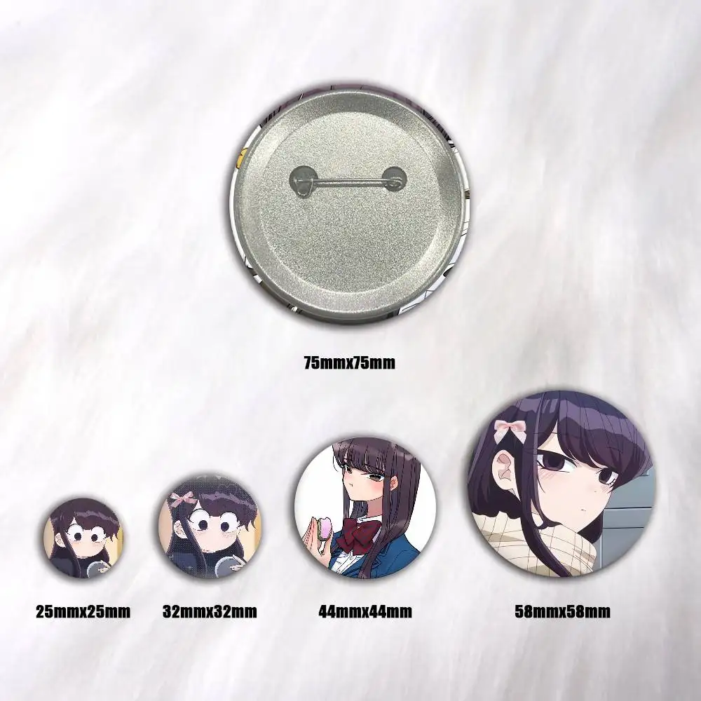 A-Komi Can T Communicate Cosplay COSTUME Badge Pin Tinplate Brooch Prop Xmas Gift Birthday Gift
