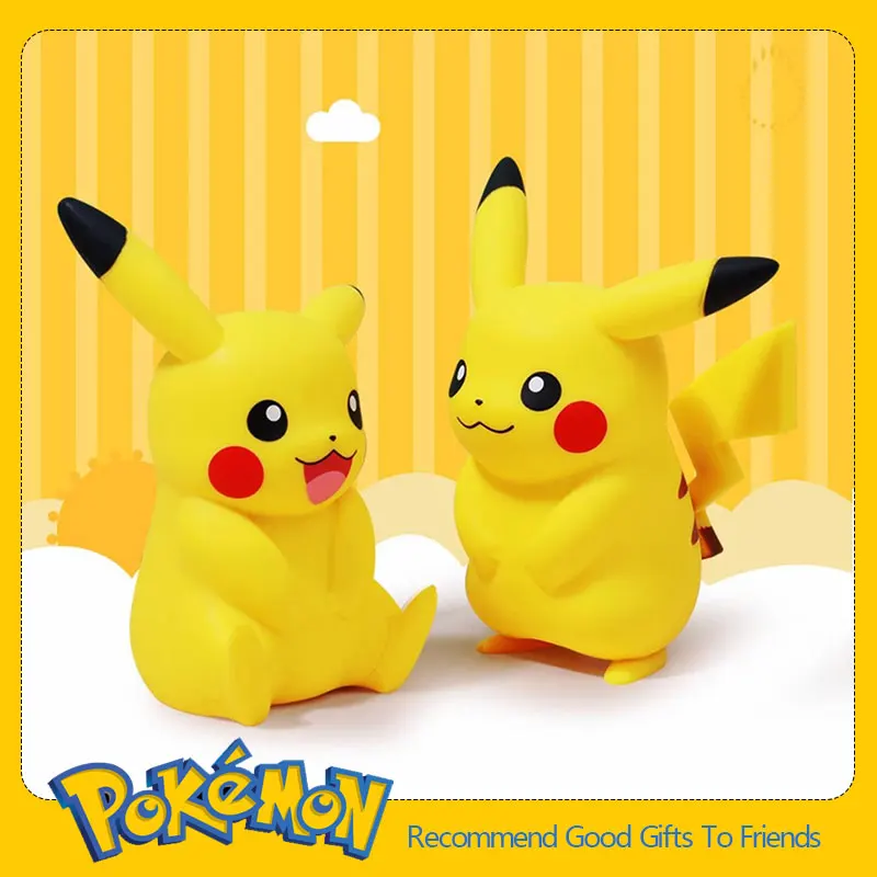 Pokemon Pikachu Couple Anime Figure Toys Blind Box Car Decoration Ornaments Action Figure Doll Birthday Gift For Children Boys