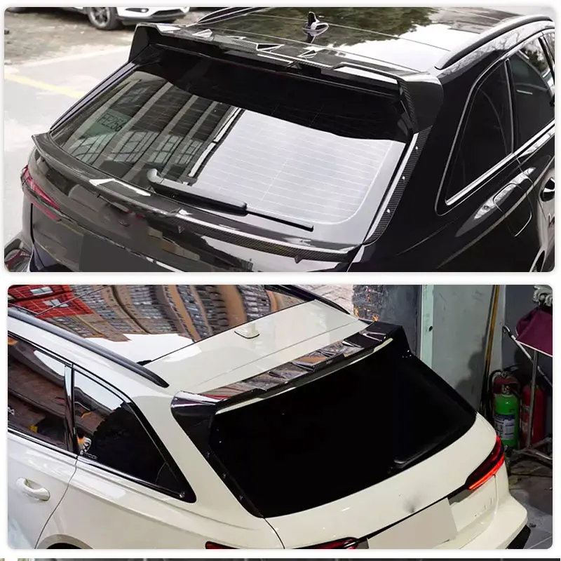 Car Rear Roof Spoiler Wings for Audi RS6 C8 Avant Wagon 4-Door 2019-2021 Rear Spoiler Window Roof Wings Prepreg Dry Carbon