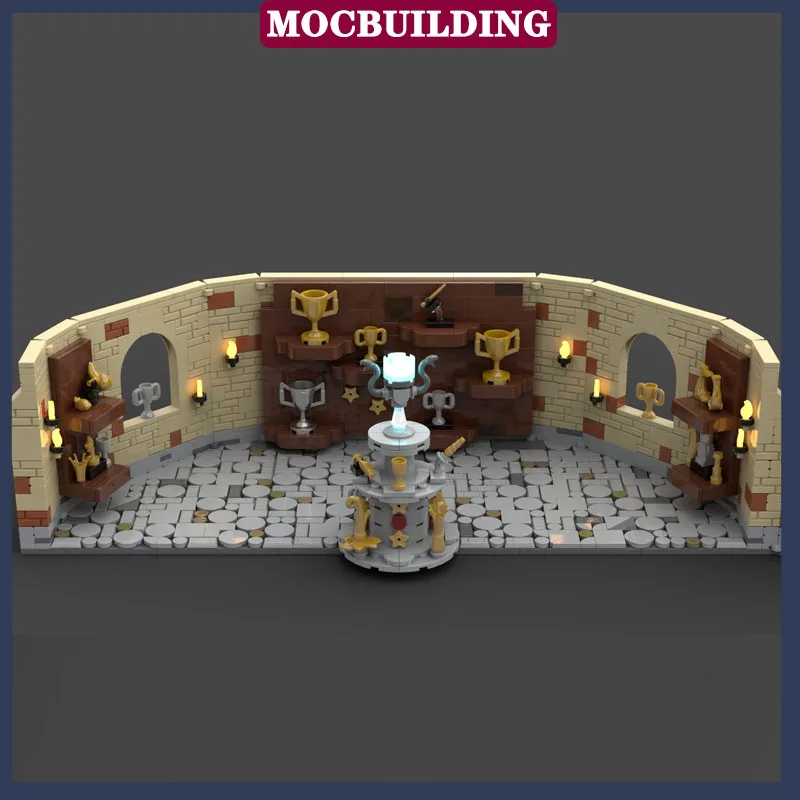 MOC City Architecture Street View Trophy Room Model Building Block Assembly Film Collection Series Toy Gifts