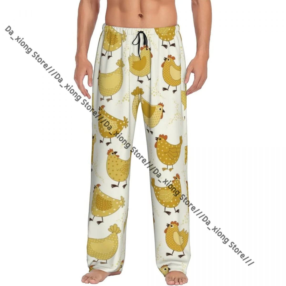 

Chickens Cartoon Mens Pajamas Pyjamas Pants Lounge Pants Sleep Bottoms