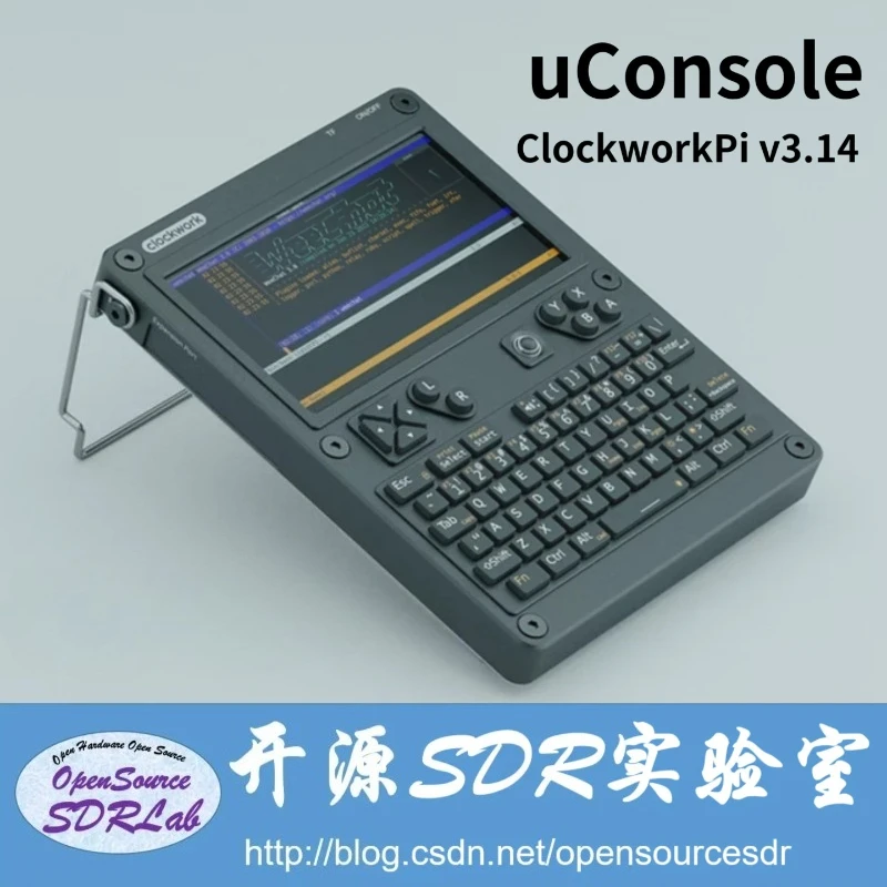 UConsole Kit RPI-CM4 Lite with ClockworkPi V3.14 Motherboard 5.0-inch IPS Screen QWERTY Backlit Keyboard