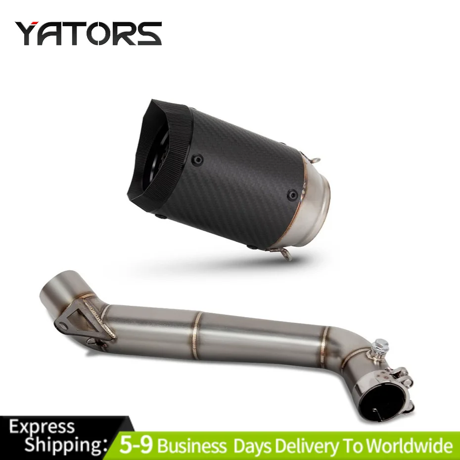 

Slip on For Honda CBR1000RR 2008-2016 Mid Link Pipe Muffler Tips Exhausts Pipes Exhaust System