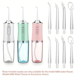 8-Pack GentleCare Water Flosser Tips - Easy-to-Attach, Durable Plastic Nozzles for a Hygienic Clean, Convenient Replacement Pack