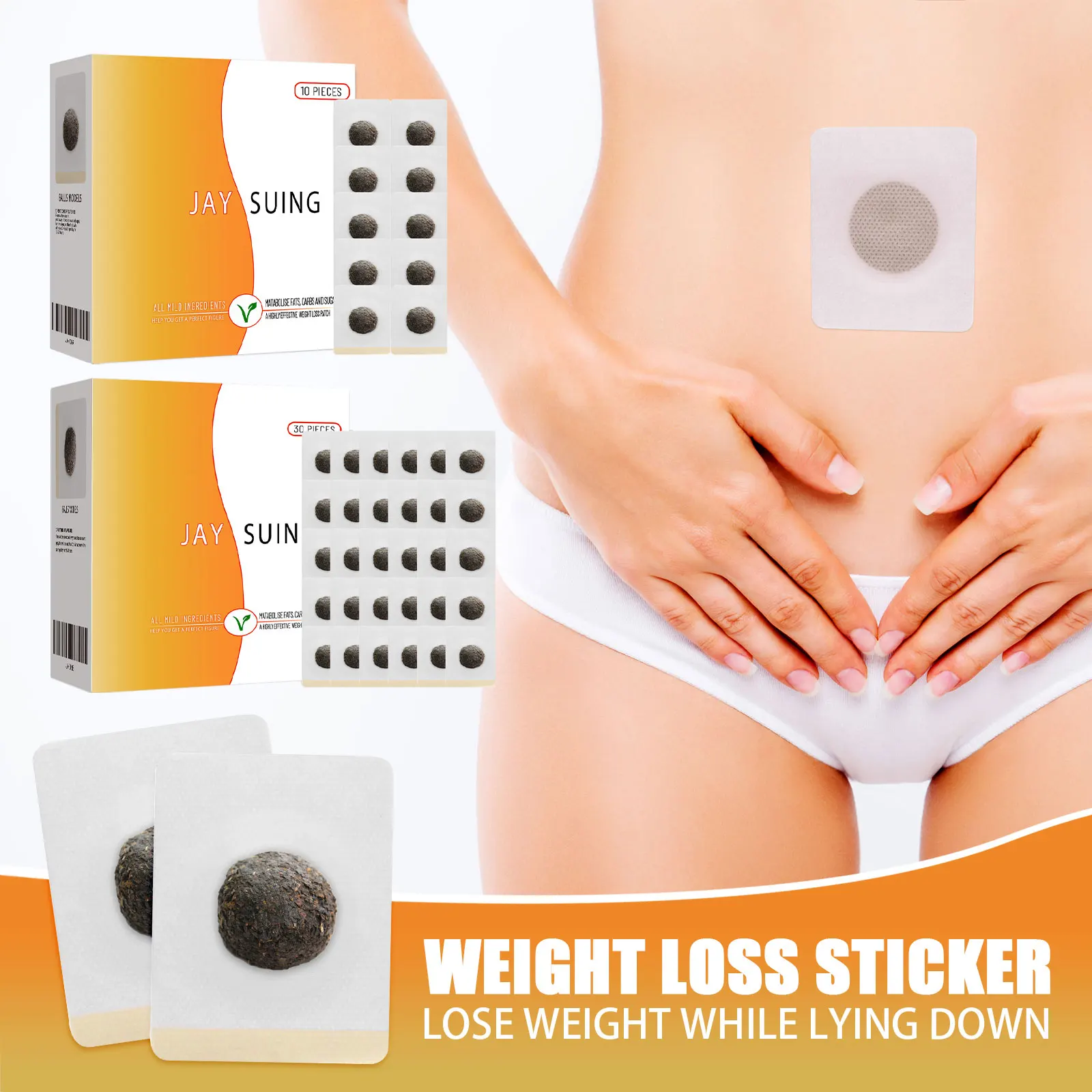 Herbal Belly Button Slimming Patch Natural Weight Loss Body Shaping Thigh & Stomach Fat Reduction Burn Fat Firming Skin Patch view 3