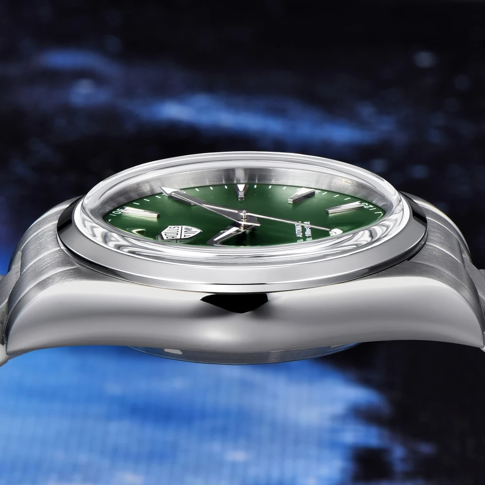 Rollstimi 2026 New Green Men's Automatic Watch NH35A Mechanical Watches Men AR Sapphire Crystal Luminous Waterproof Wristwatch
