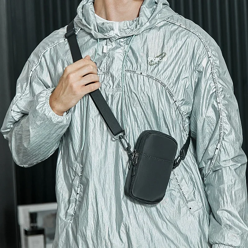 

Nylon Small Shoulder Crossbody Bag for Men 2025 Brand Japanese Mini Cell Phone Bags Male Pouch Man Casual Handbags Travel Murse