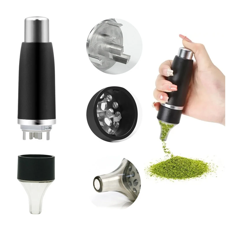 Grass Tobacco Grinder Press Fill Cigarette Herb Grinder Spice Mill Smoke Crusher Salt and Pepper Mill Kitchen Accessories