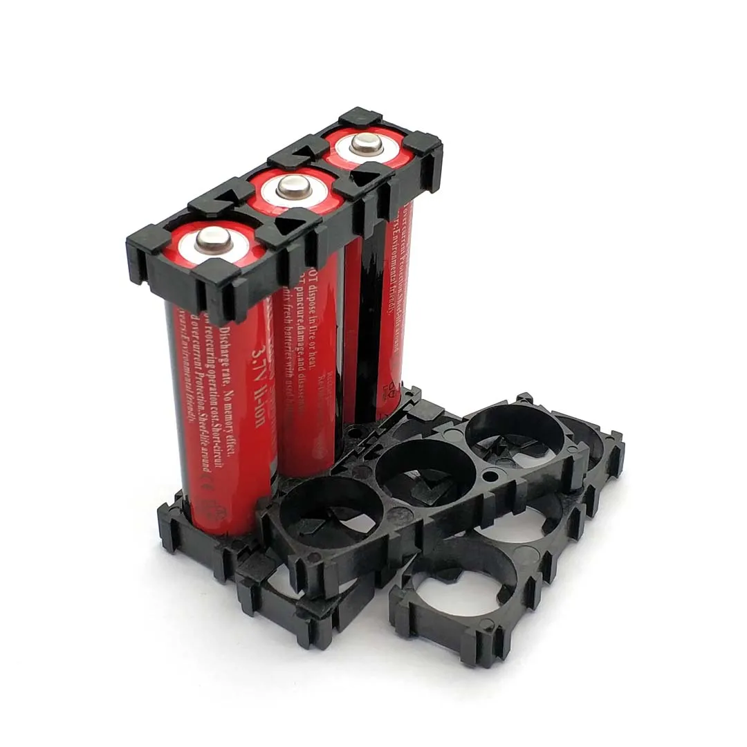 3S 18650 Battery Bracket 1*3 18650 Safety Anti Vibration Holder Bracket Lithium Batteries Support Stand Plastic Holder Bracket